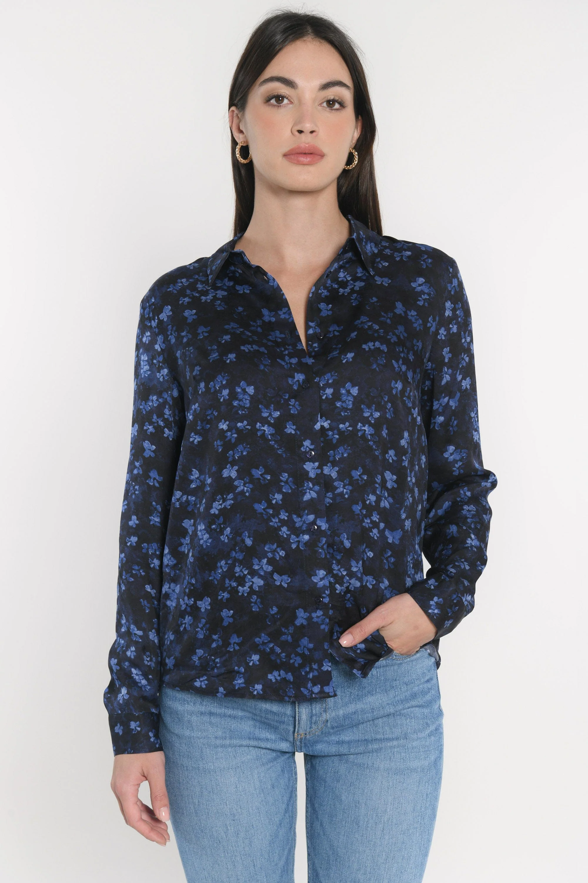 CHEMISIER BLOUSE CAMILLE MARINE
