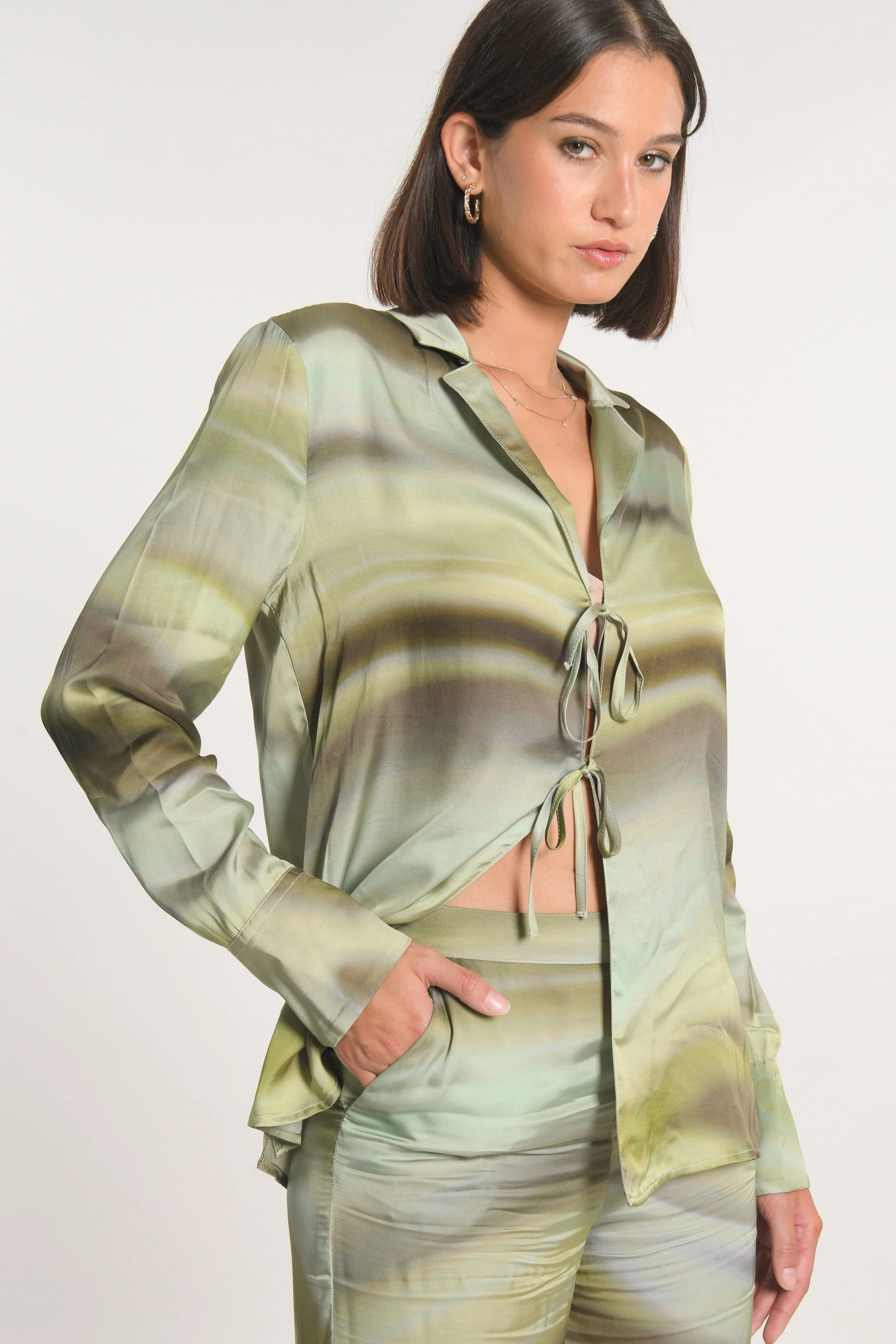 CHEMISE NIKITA IMPRIMÉ 70s MULTI KAKI - Image 2