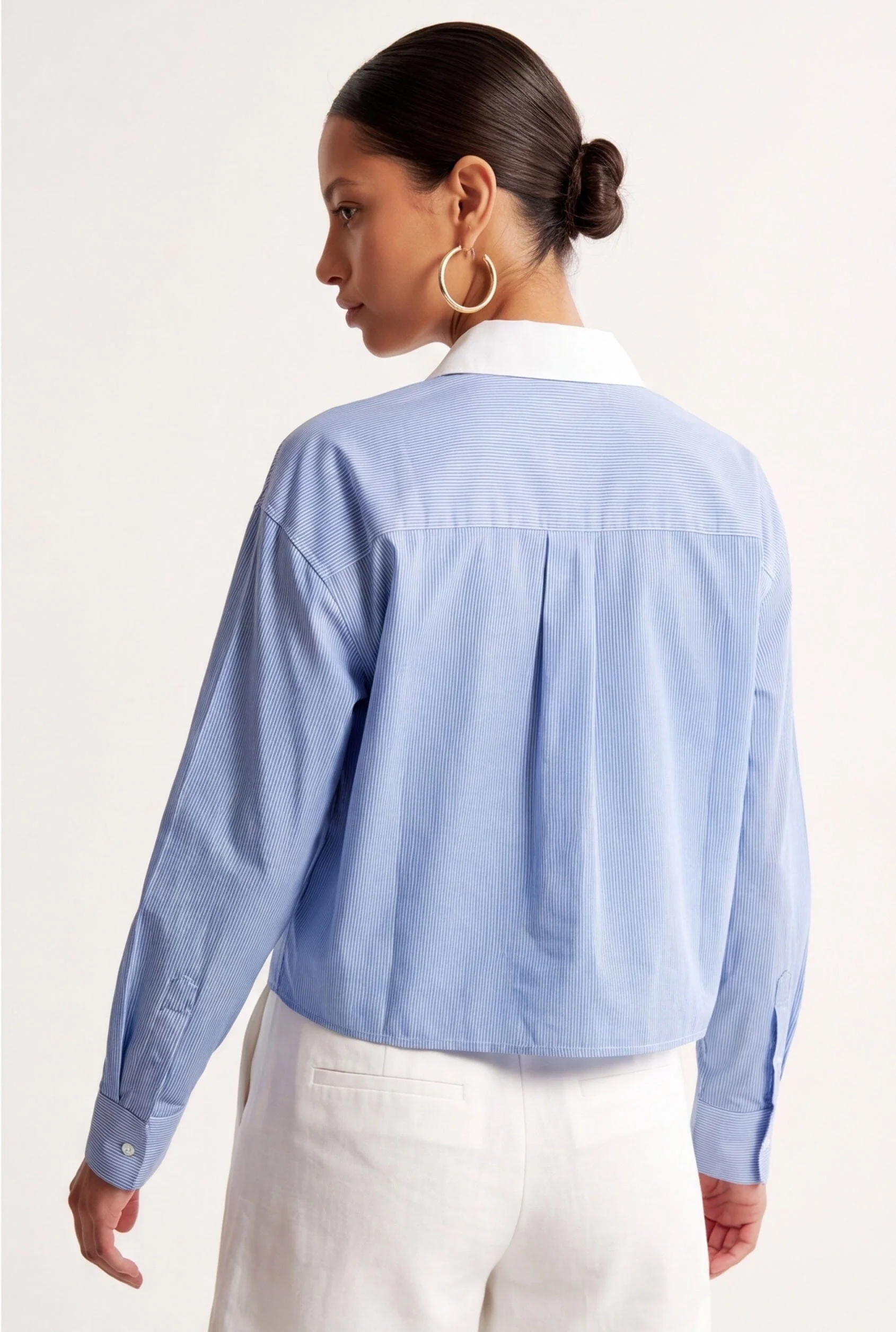 CHEMISE COTON - CASSIUS - CIEL/BLANC - Image 3