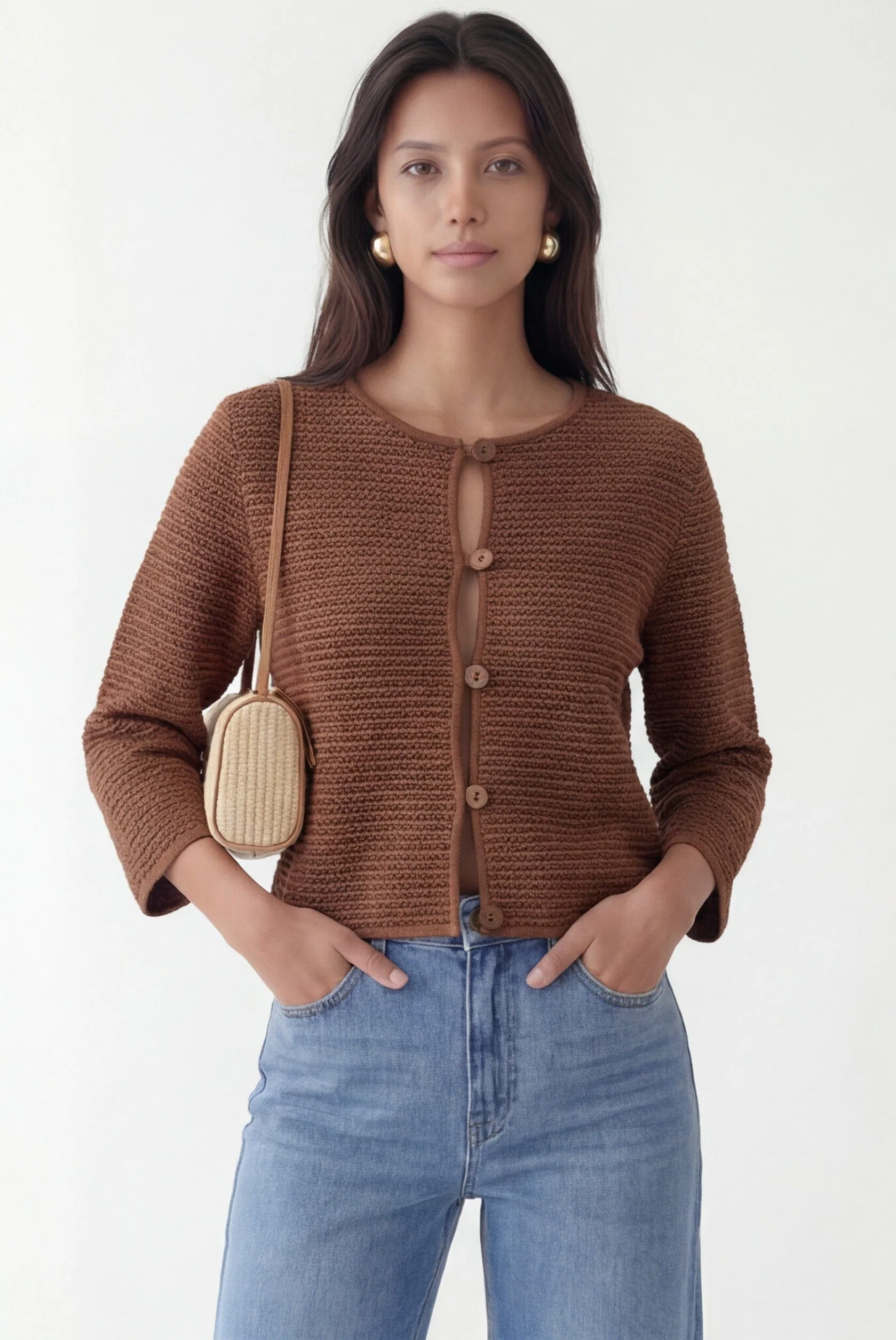 GILET - CARLY - CHOCOLAT - Image 2