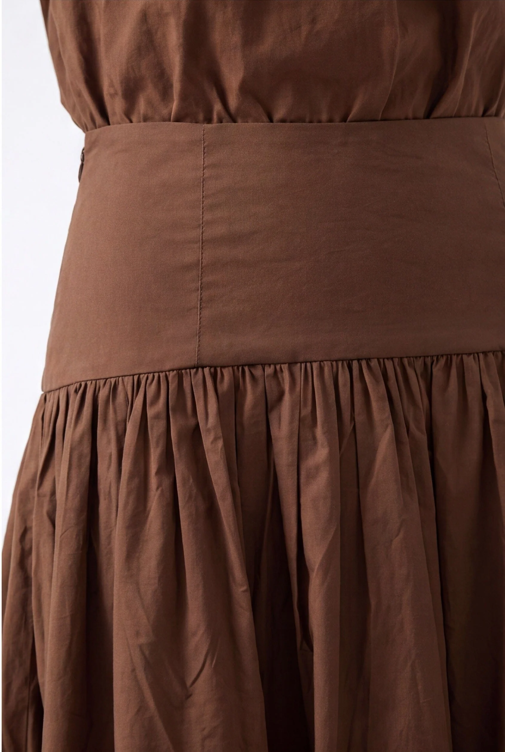 JUPE MIDI - CELIA - CHOCOLAT - Image 4