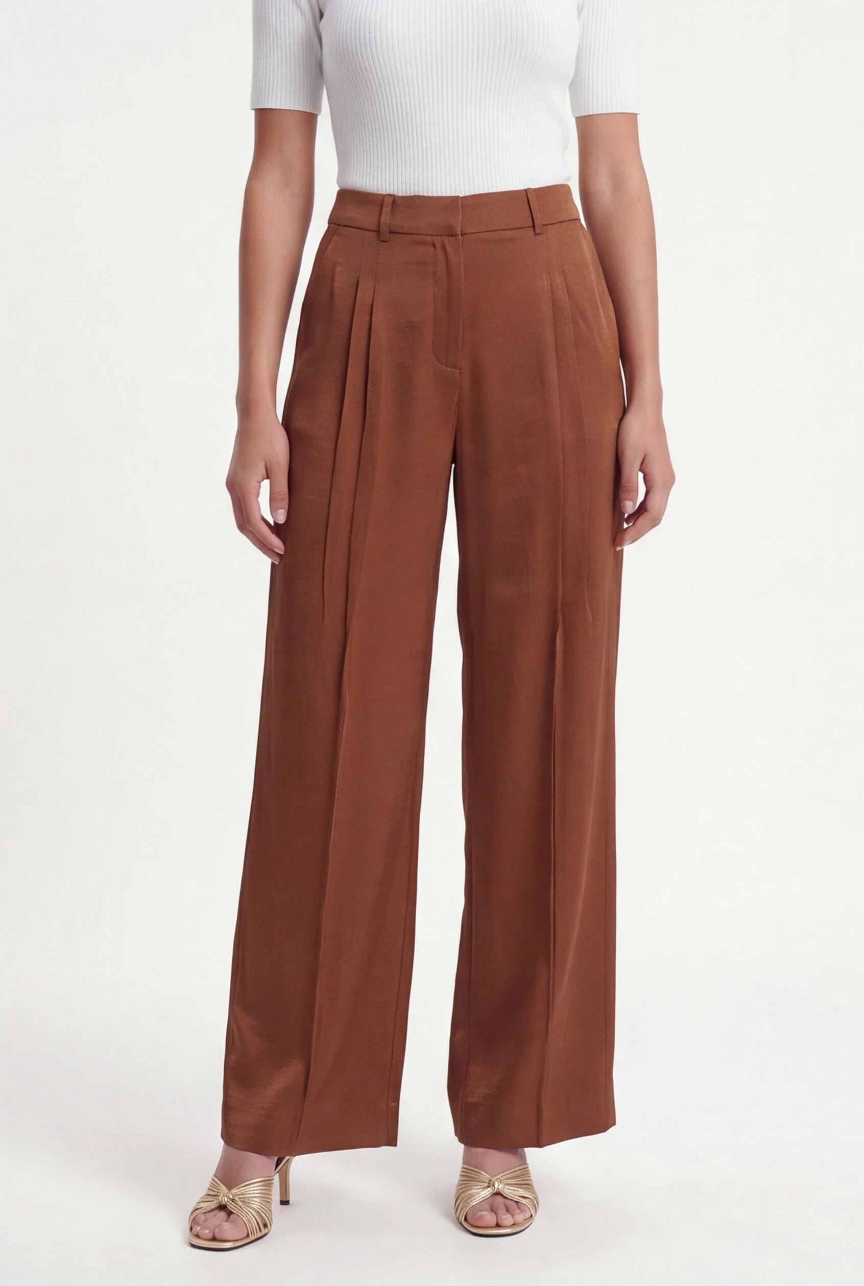 PANTALON FLUIDE - CRUZ - CARAMEL - Image 2