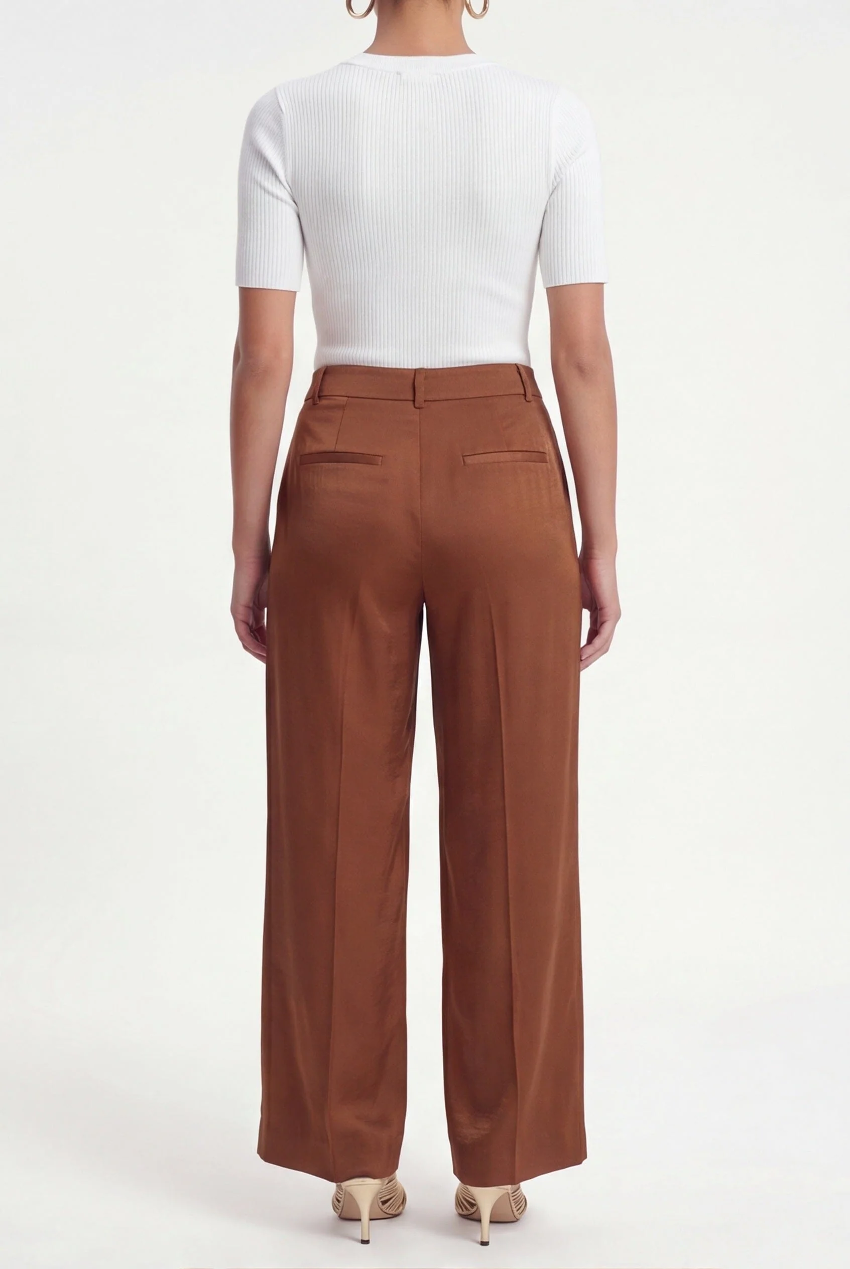 PANTALON FLUIDE - CRUZ - CARAMEL - Image 3