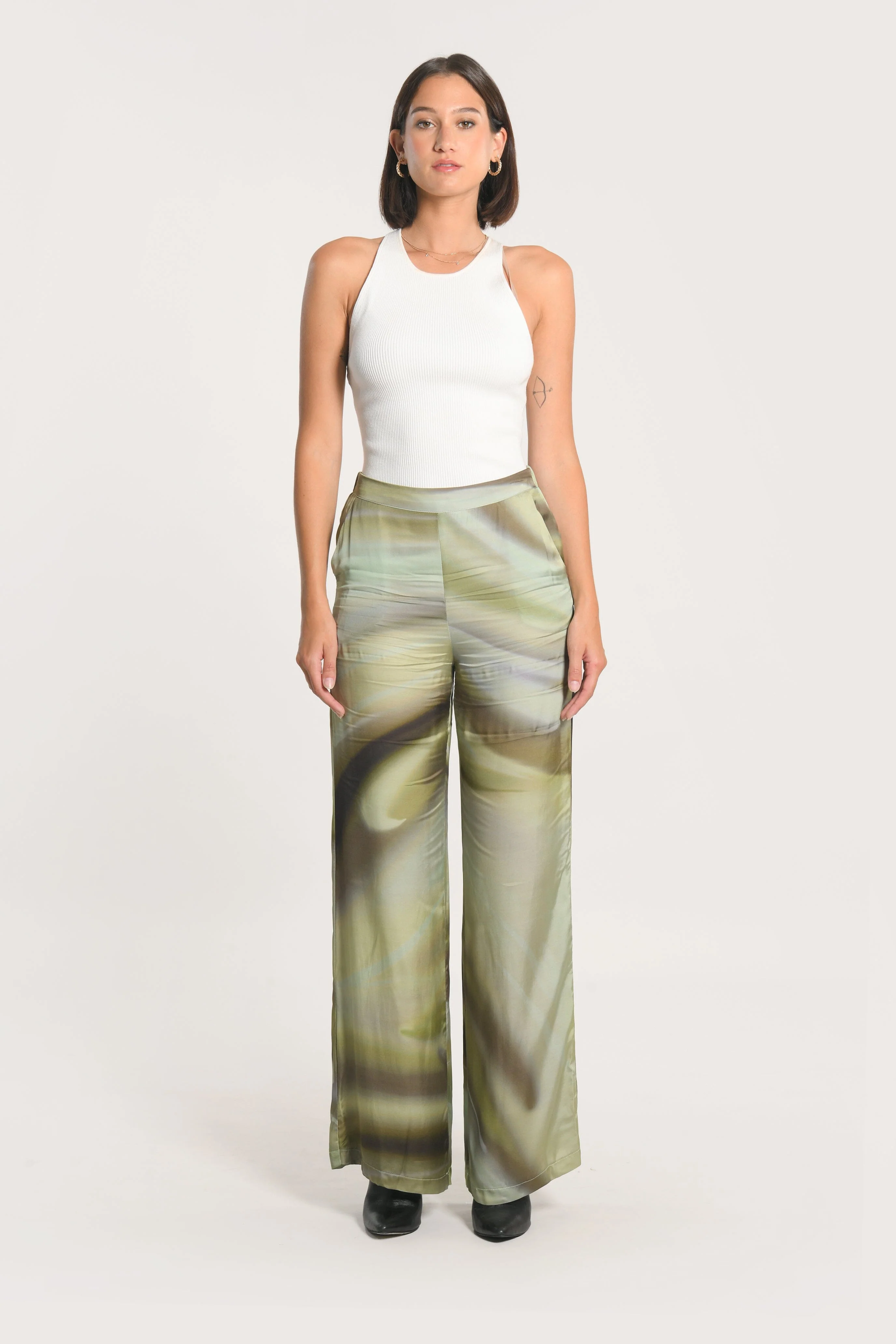 PANTALON NIKITA IMPRIMÉ 70s MULTI KAKI