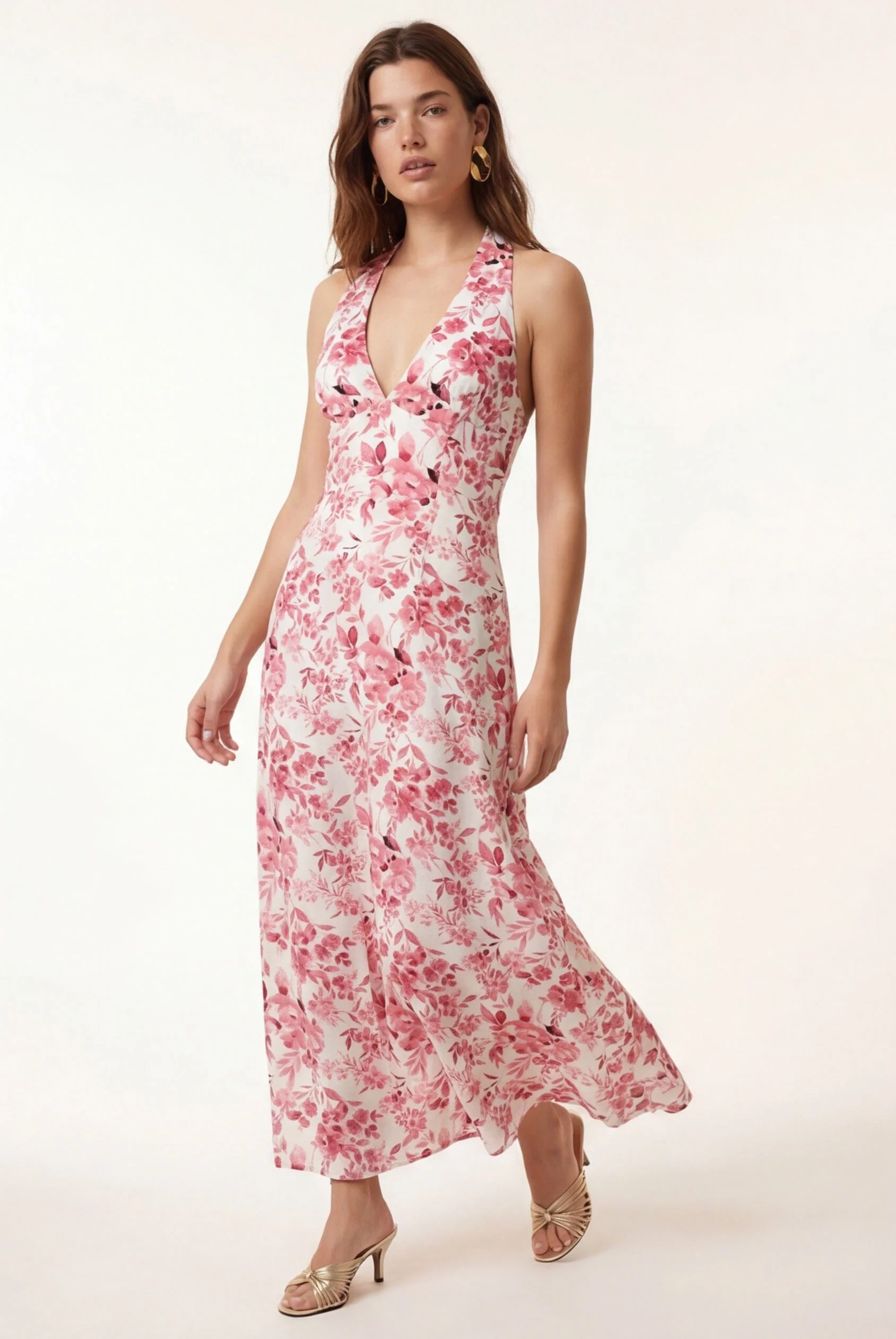 ROBE DOS NUS - CALLISTEE - ROSE
