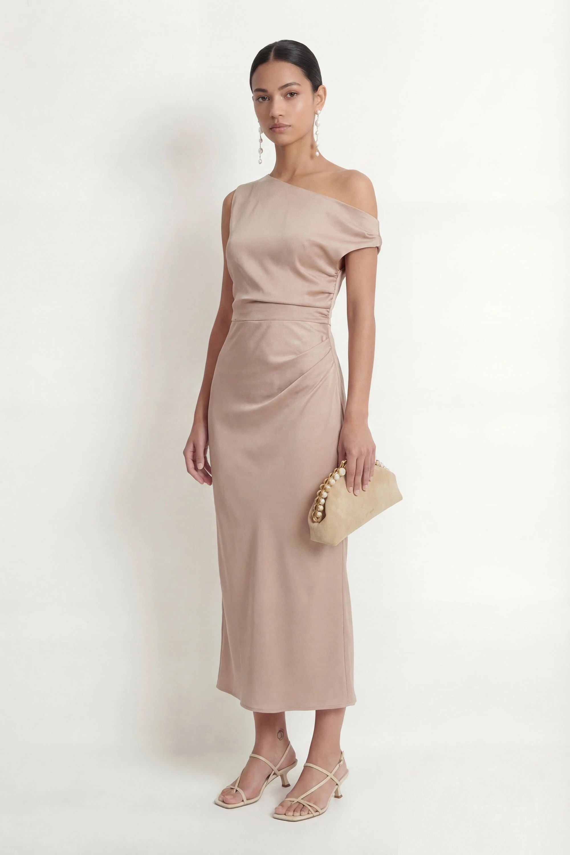 ROBE ASYMETRIQUE - CAPRI - ROSEE