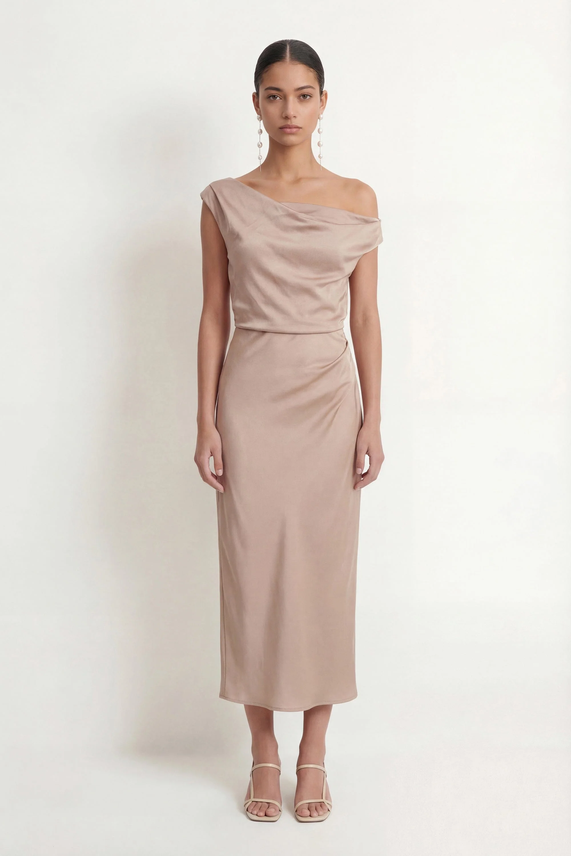 ROBE ASYMETRIQUE - CAPRI - ROSEE - Image 2