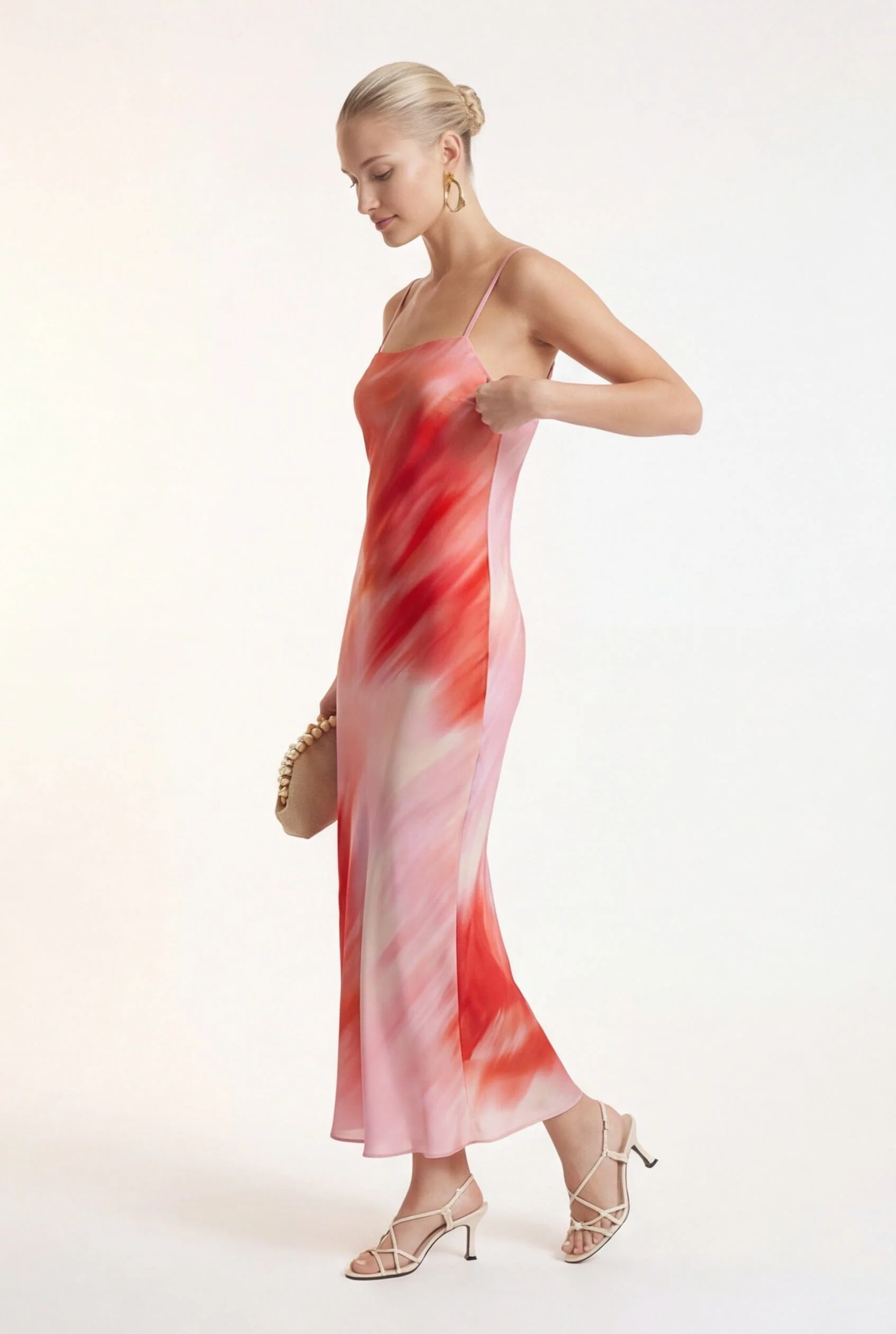 ROBE LONGUE - CARAIBES - ROUGE - Image 3