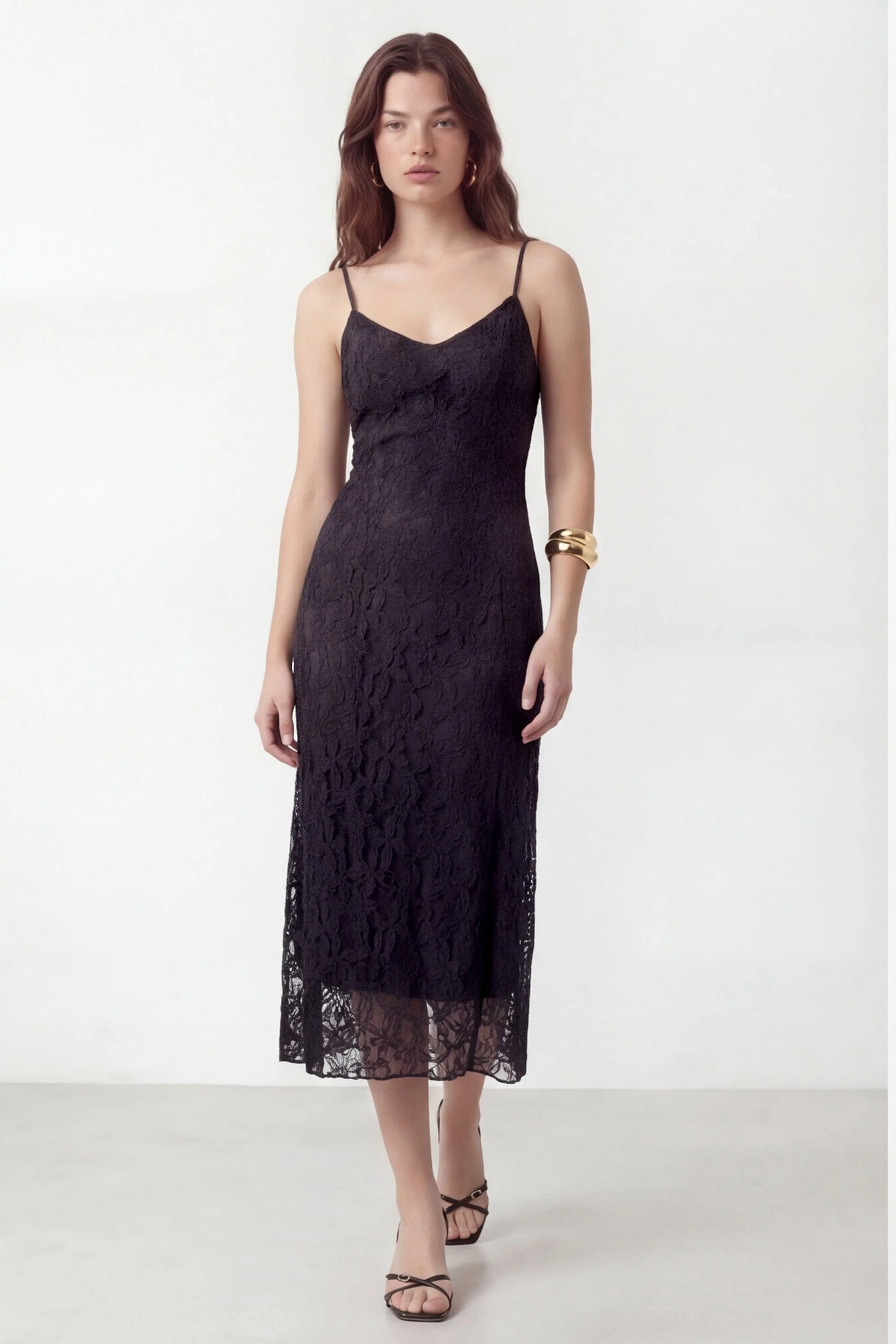 ROBE DENTELLE - CLAIRITY - NOIR