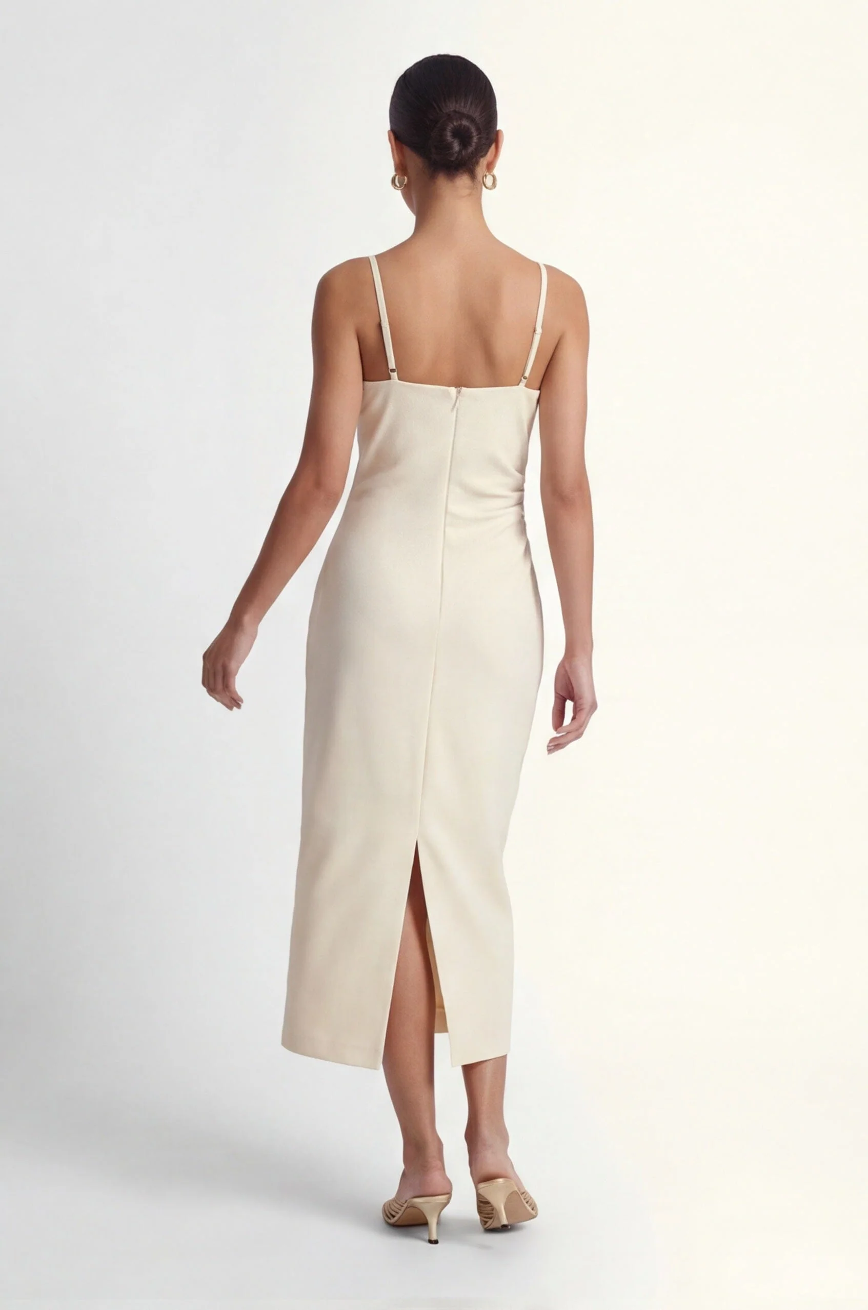 ROBE MIDI - CLARENCE - CREME - Image 4