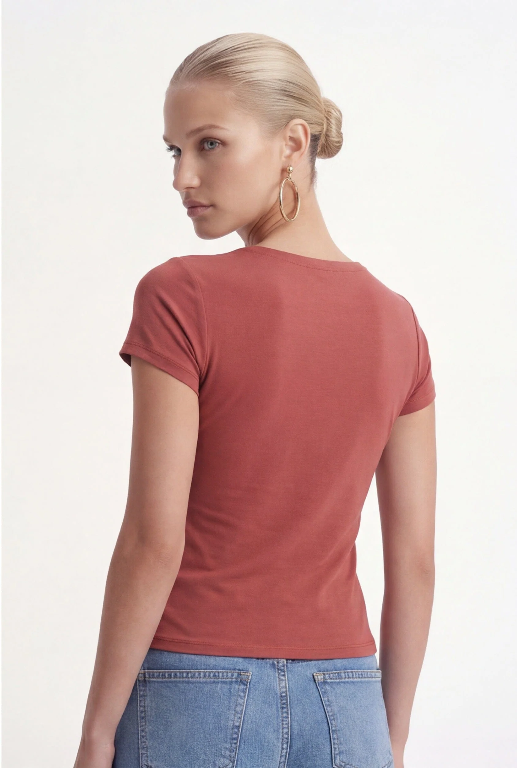 TOP NOEUD - CHARLENE - SANGRIA - Image 3