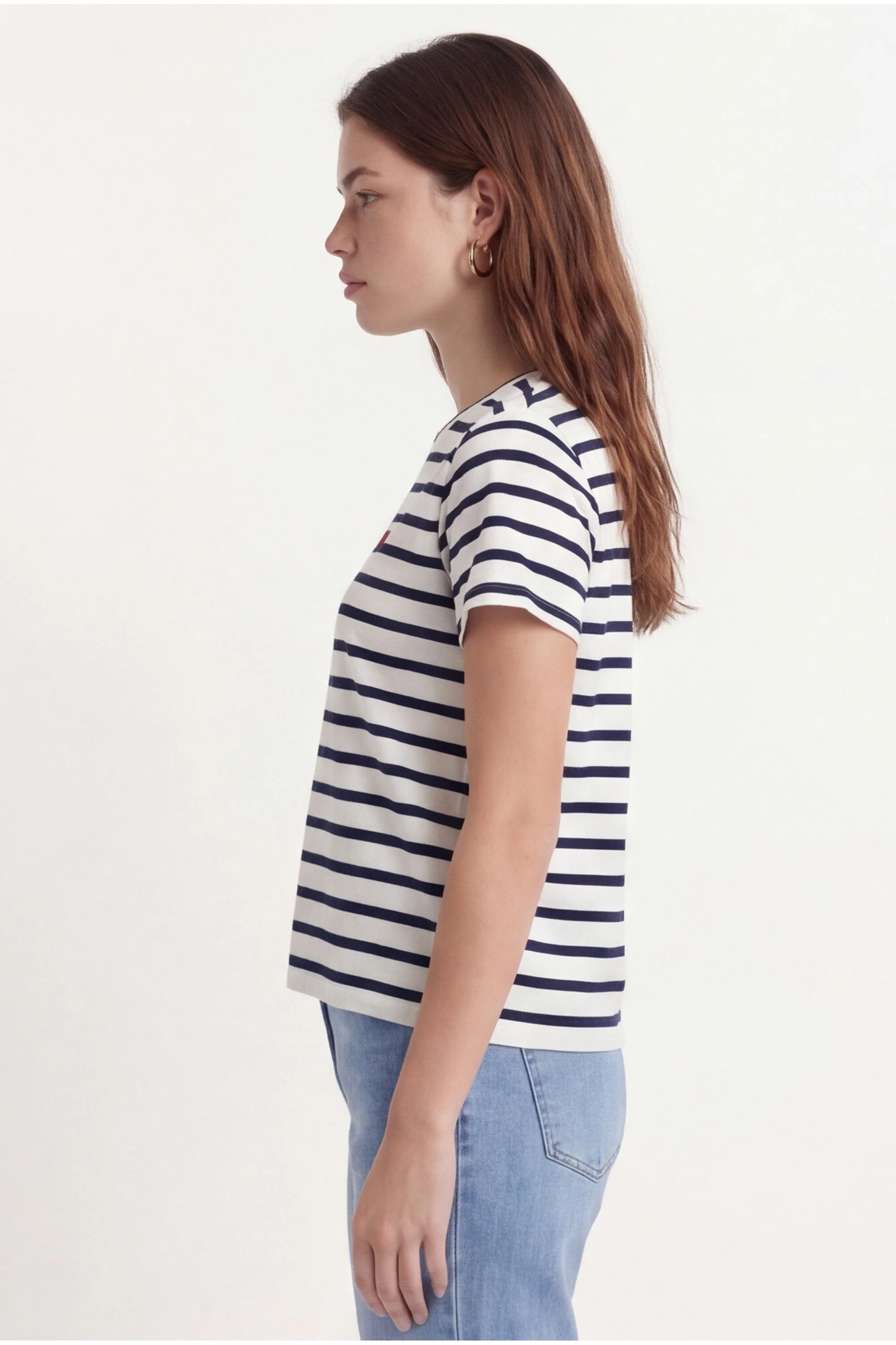 TEE SHIRT MARINIÈRE - COEUR - ECRU/MARINE - Image 3