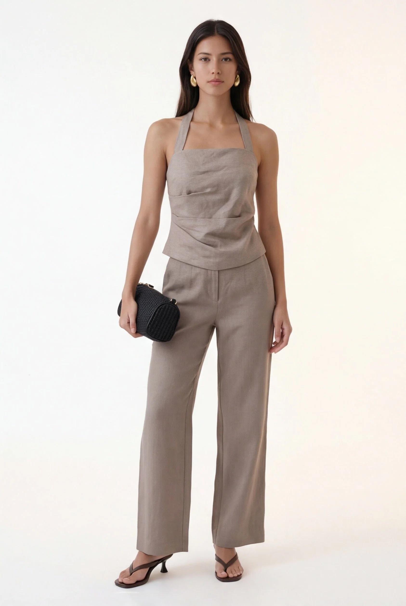 TOP DOS NU LIN - CHELSEA - TAUPE